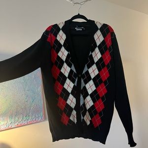 Vintage Lambswool Argyle Cardigan